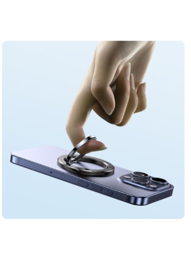 Yesido C205 Metal Folding Ring Phone Holder - Built-in N52 Magnets Double Ring - 360 Free Rotation. - Image 3