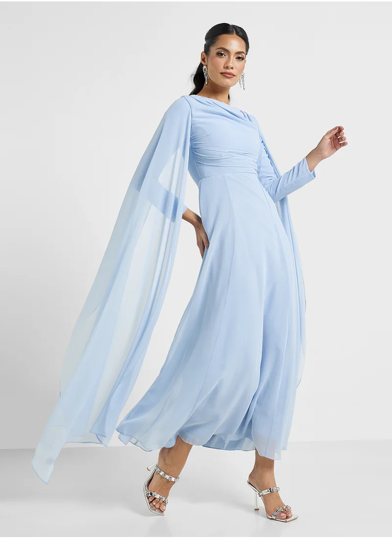 ماري Yalina Flared Sleeve Tiered Dress