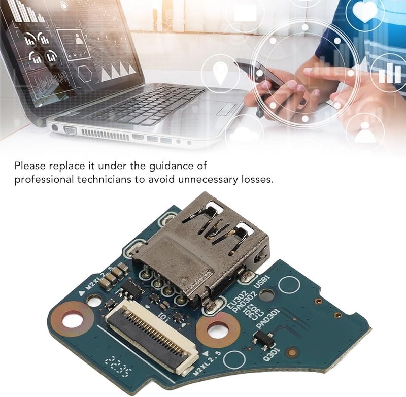 HP Envy X360 15m Dr 448.0GB07.0011 USB Port Power Board Replacement PCB Material - Image 4