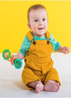 Bright Starts Bright Starts Rattle & Shake Barbell Toy, Ages 3 Months and Up Green  - Image 4