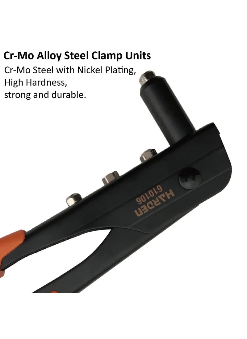 Harden Harden 105 Hand Riveter Rivet with 4 Replaceable Nozzles Professional Heavy Duty 610106  - Image 2