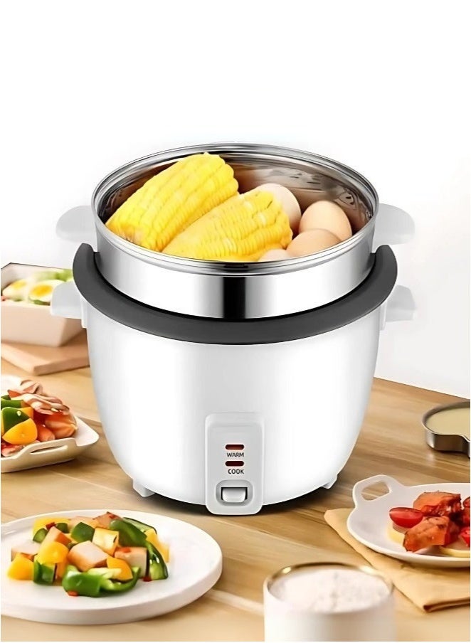Smart Electric Rice Cooker and Steamer – 2.8 Liter Capacity, 1000W Fast Cooking, Non-Stick Inner Pot, Auto Keep Warm Function – Multi-Purpose Cooker for Rice, Grains, Vegetables, and More  - Image 1