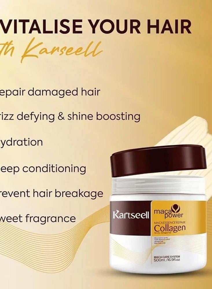 KARSEELL Maca Essence Repair Collagen for Dry Damaged hair - Image 2