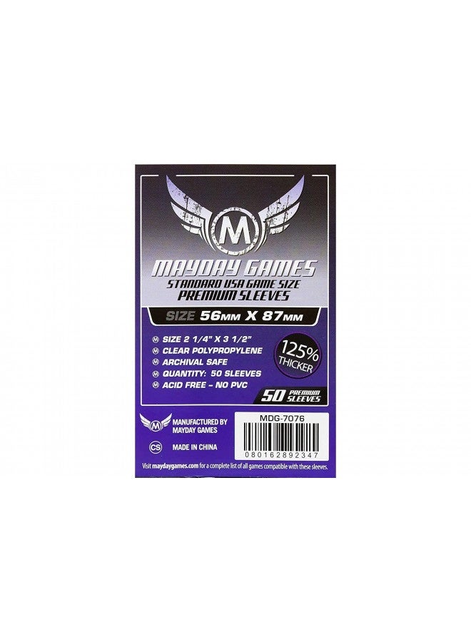 Mayday Games 7076 Usa Boared Game Sleeves,Wood, Dark Purple