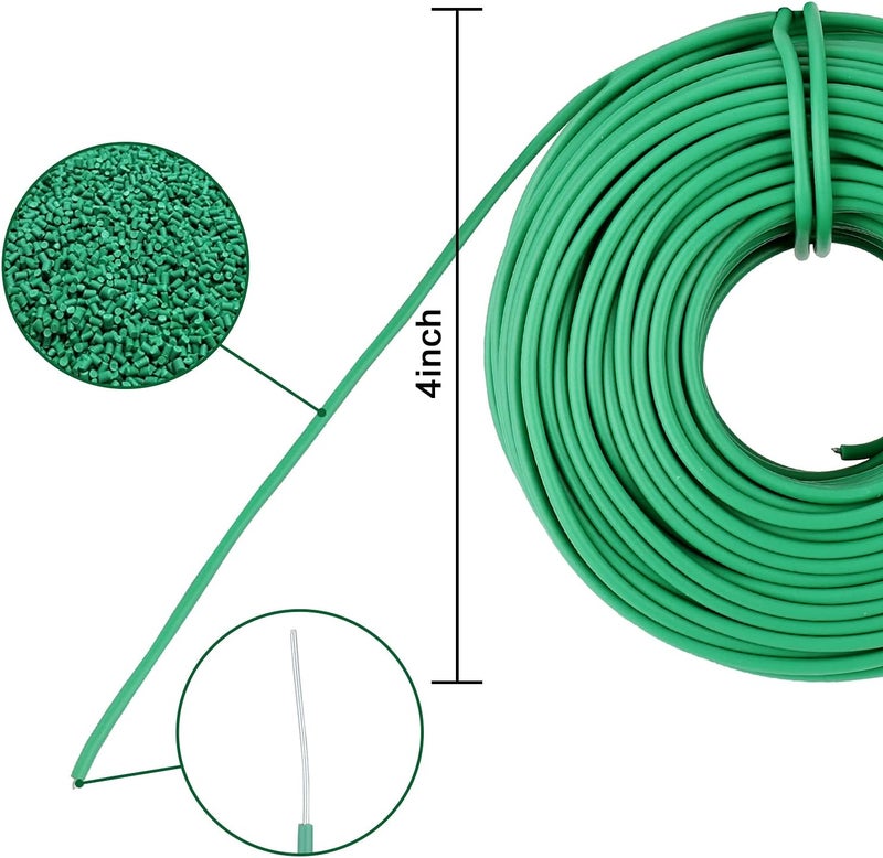 YDSL 100 Feet Soft Tie for Plants, Green Twist Garden Ties Gardening Supplies for Supporting Climbing Plants, Tomatoes, Vegetables, (Diameter - 2.5MM) - Image 3