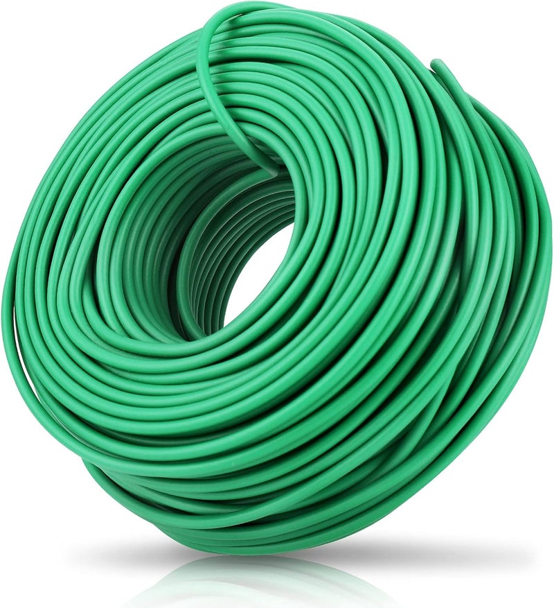 YDSL 100 Feet Soft Tie for Plants, Green Twist Garden Ties Gardening Supplies for Supporting Climbing Plants, Tomatoes, Vegetables, (Diameter - 2.5MM) - Image 1