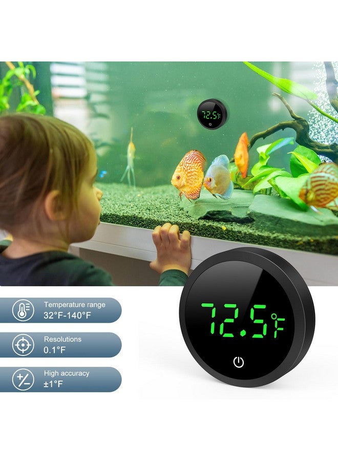 Ankilo Upgraded Aquarium Thermometer, 5S Refresh Speed, Wireless Digital Fish Tank Thermometer Led Display ±1°F, Stick-On Thermometer For Aquariums, Glass Containers - Image 2