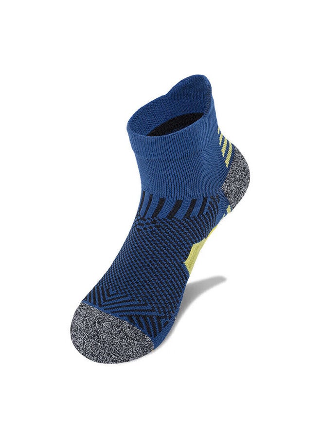 Tfo Compeion-level Outdoor Sports Socks Breathable Hiking Elastic Mountaineering Running Socks A213 Men's Dark Blue - Image 1