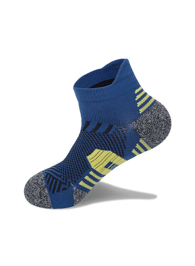 Tfo Compeion-level Outdoor Sports Socks Breathable Hiking Elastic Mountaineering Running Socks A213 Men's Dark Blue - Image 2
