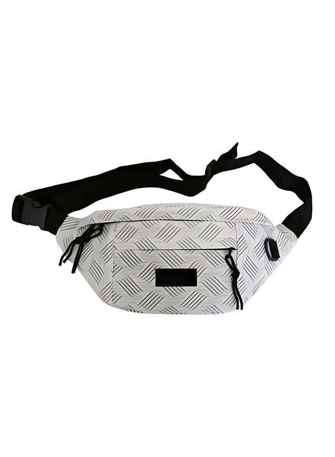 Men's/Women's  Versatile Line Crossbody Bag, Boys' and Girls' Nylon Shoulder Bag Sling Bag Side Bag Carry Bag, Daily Commuting Large-capacity Chest Bag Waistpack Belt Bag for Teenagers/Students - Image 1