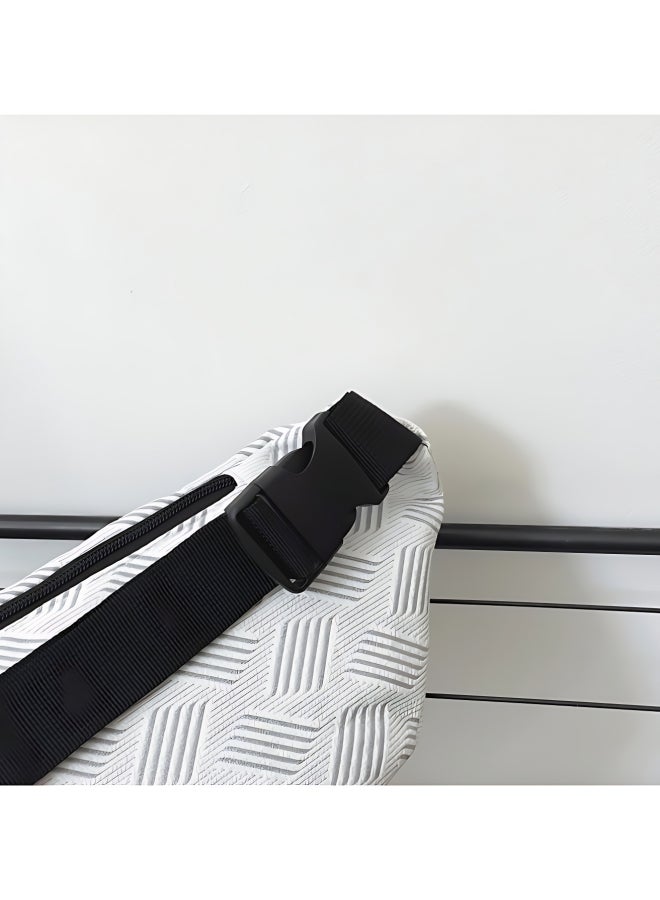 Men's/Women's  Versatile Line Crossbody Bag, Boys' and Girls' Nylon Shoulder Bag Sling Bag Side Bag Carry Bag, Daily Commuting Large-capacity Chest Bag Waistpack Belt Bag for Teenagers/Students - Image 5