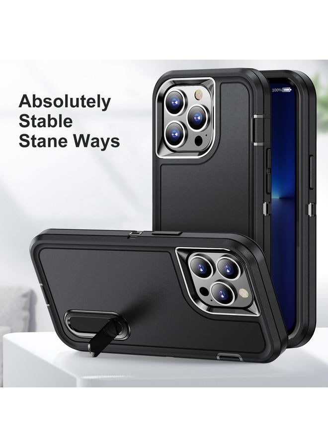 S-TOP Case For iPhone 13 Pro Max 3 in 1 Rugged Holder Phone Case - Image 2