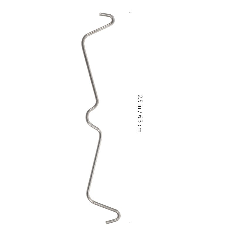 Pegboard Locks Metal,Durable Stainless Steel Hooks for Organizing Spaces,100pcs Clips - Image 2
