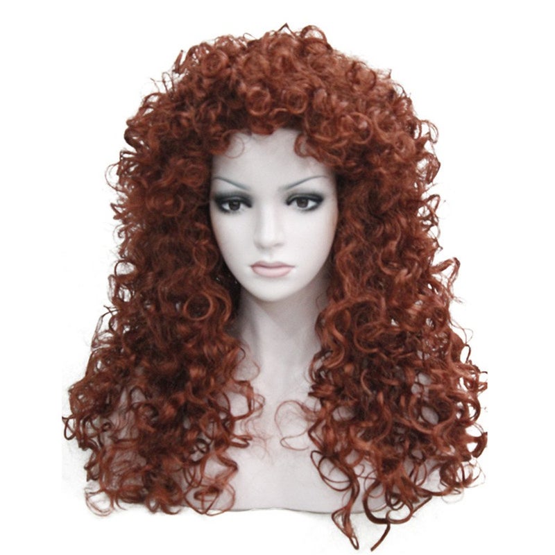 Aimole Synthetic Heat Resistant Hair Long Curly Wigs Cosplay Women Wig130Fox Red
