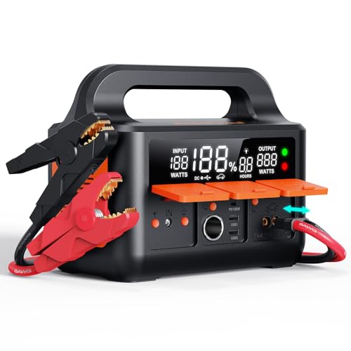 KeenPower 8000A LiFeMnPO4 Jump Starter for All 12V Cars DCPD 200W TwoWay FastCharging Portable Car Starter PD Charger NOT Included 30 Mins Full Charge Powerful Jump Box wLarge Screen Light - Image 1