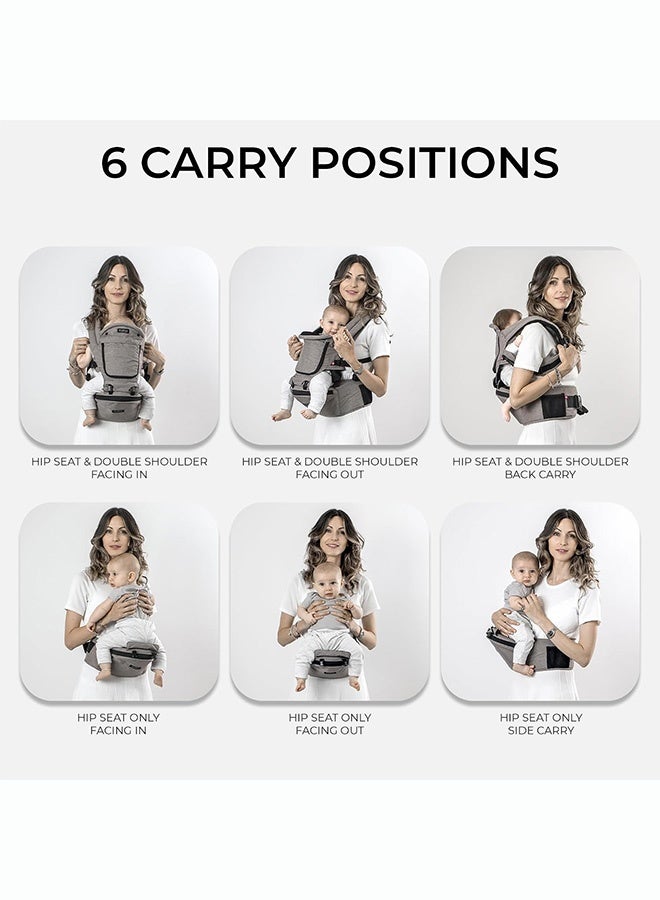 MiaMily Hipster Plus Baby Carrier - Stone Grey - Image 3