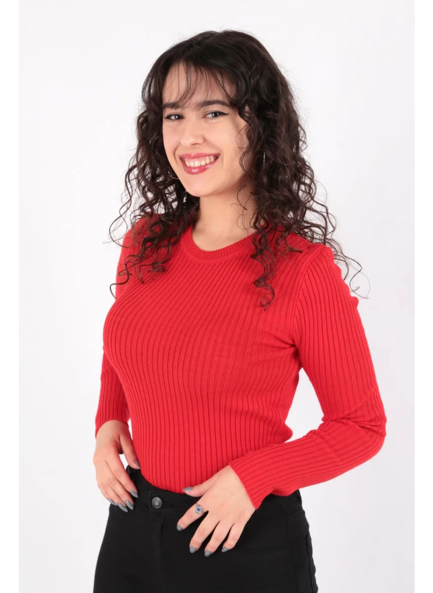 فاشن فريندز 23K0290K1 Women's Crew Neck Sweater