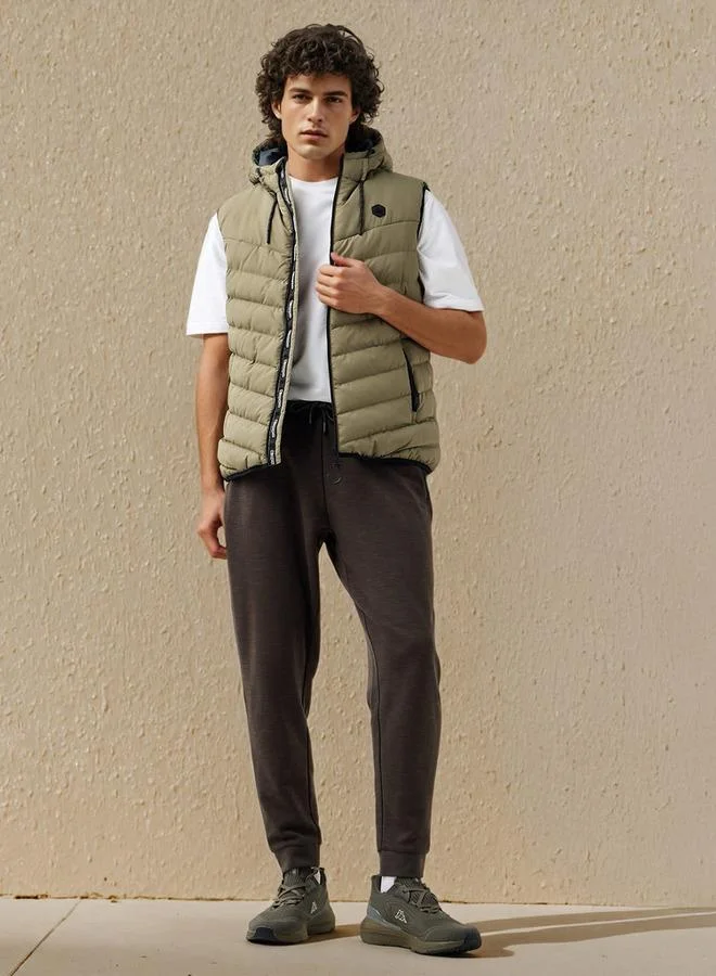 Kappa Kappa Men Sleeveless Hooded Puffer Gilet