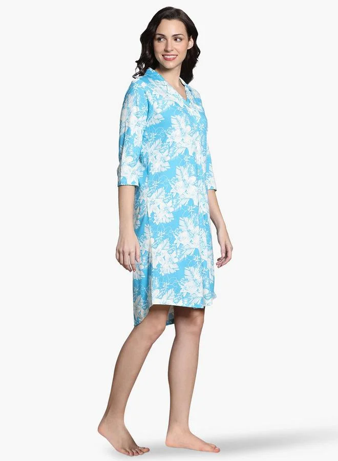 zivame Zivame All-Over Floral Print Sleepshirt