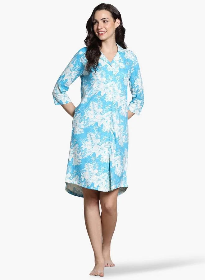 zivame Zivame All-Over Floral Print Sleepshirt