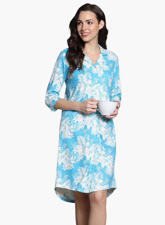 Zivame All-Over Floral Print Sleepshirt - Image 4