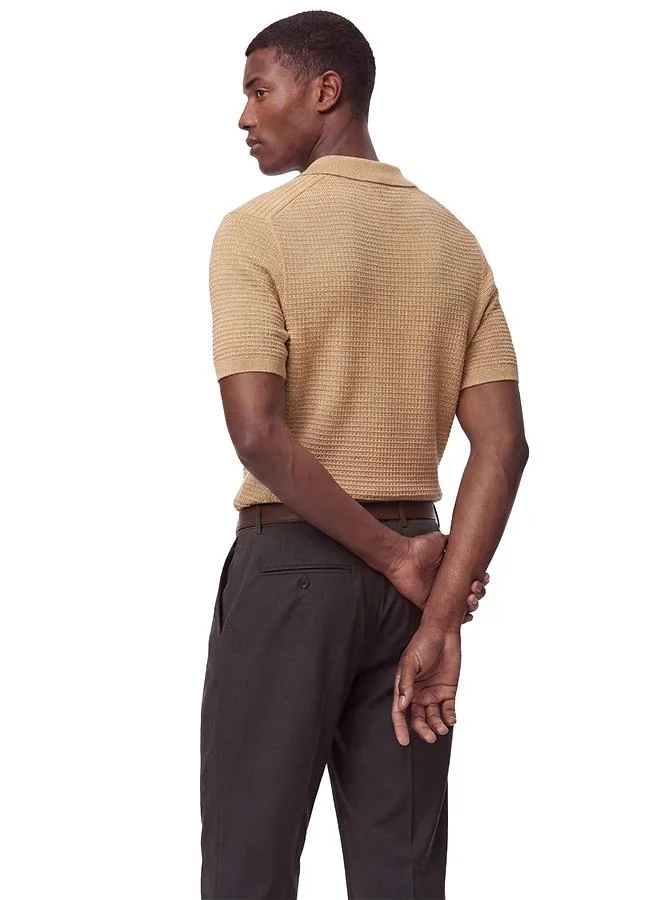 كوتون Short Sleeve Knit T-Shirt