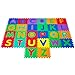 Hey Play Interlocking Foam Tile Play Mat with Letters  NonToxic Childrens Multicolor 26Piece Puzzle Tiles for Playrooms Classrooms and More by Hey Play - Image 4
