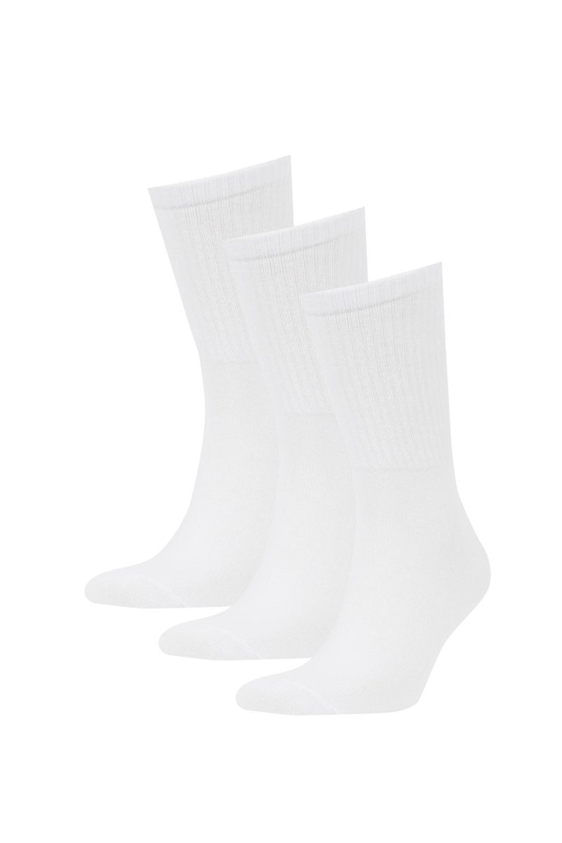 DeFacto White Man Man 3 piece Long sock Casual - Image 1