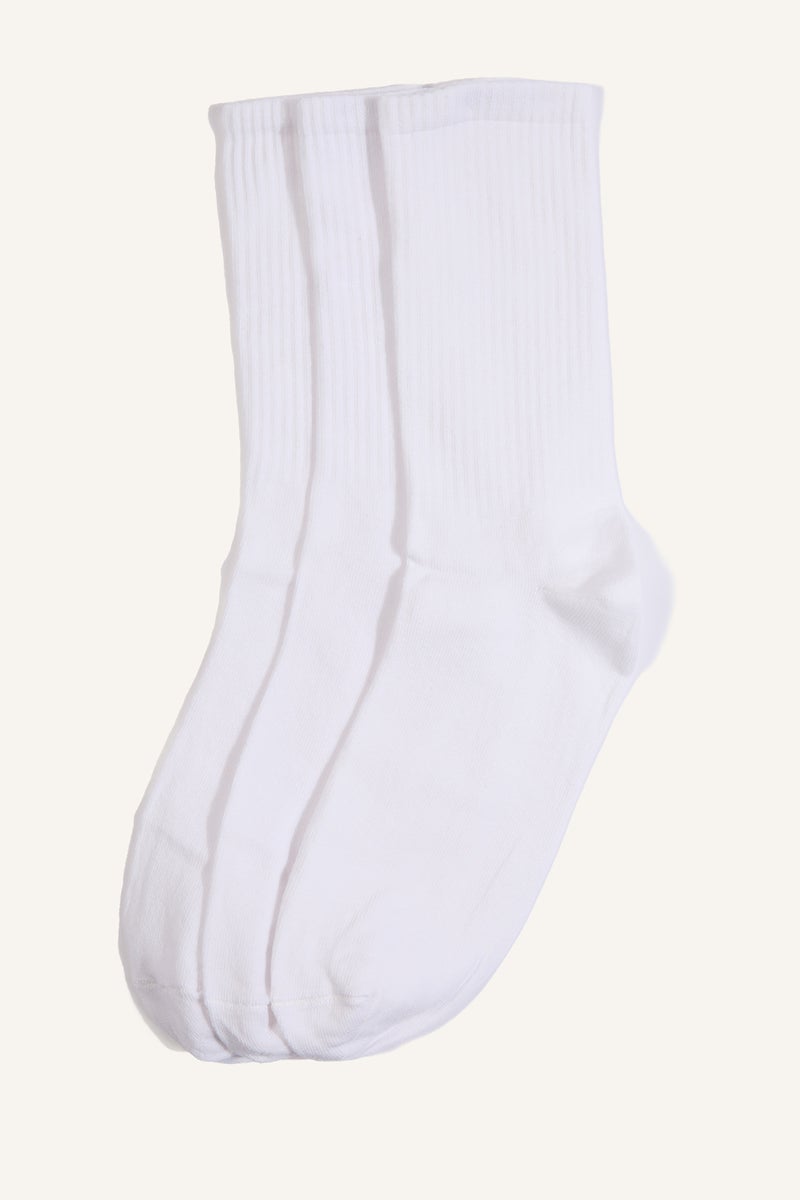 DeFacto White Man Man 3 piece Long sock Casual - Image 1