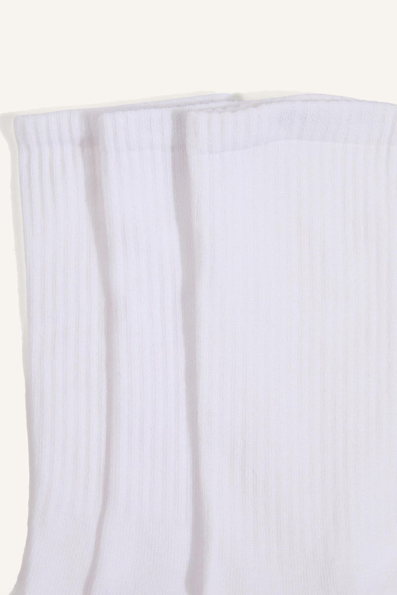 DeFacto White Man Man 3 piece Long sock Casual - Image 4