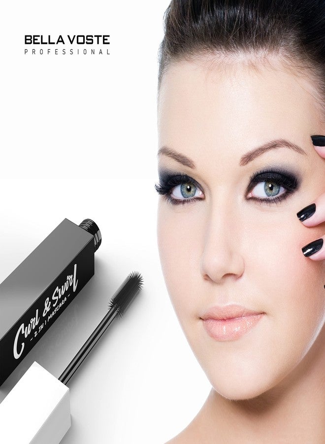 بيلا فوست ماسكارا بيلا فوستي 2 في 1 لتكثيف وتدوير الرموش - لون أسود داكن، 9 مل - Image 5