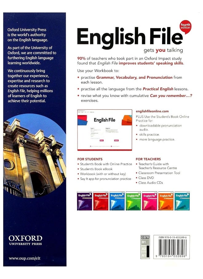 null - OXFORD UNIVERSITY PRESS English File: Elementary: Workbook with Key - Image 1