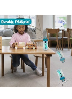 Sprinters Kids Water Bottle 14 OZ BPA-free Water Bottle For Kids With Straw Spill Kids Water Bottle for School, Travel & Picnic Reusable Baby Sipper, Toddler Cup Indoor-Outdoor Child (450 Ml, Green)  - Image 5