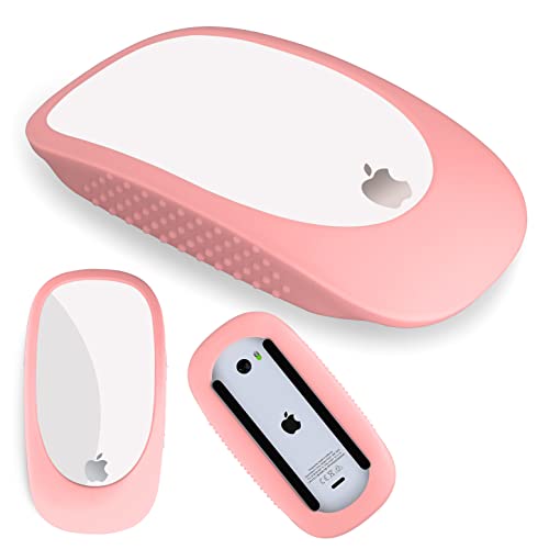 AKSHFETH Silicone Protector for Apple Magic Mouse, iMac Mouse Cover Case - Anti-Drop Protective Sleeve (Pink) - Image 1