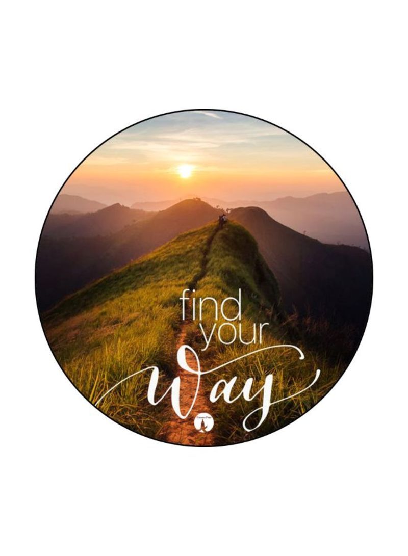 RKN English Phrases Theme Printed Badge Green/Brown/Yellow - Image 2