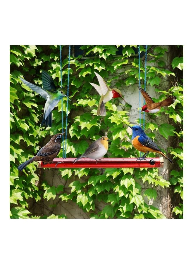 NIBEMINENT - Hummingbird Hanging Feeder Red/Blue - Image 1