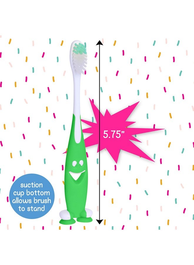 Lingito Kids Toothbrush Extra Soft, Easy Grip for Toddlers Toothbrushes | Children Size Toothbrush Pack Kids Ages 3+ - Image 2