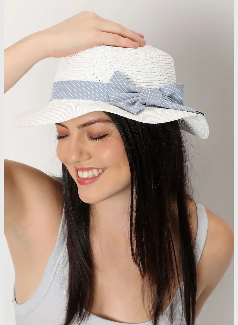 Haute Sauce Textured Straw Hat