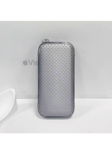 Suitable For Apple Vision Pro Battery Protective Case Apple Power Charging Treasure Protective Case Portable Storage Hanging Bag-Specifications:Black