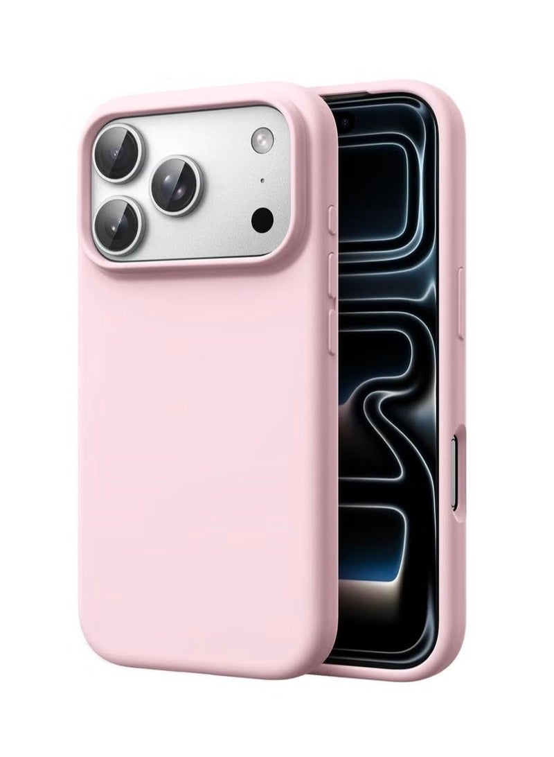 general Premium Liquid Silicone Protective Case for iPhone 17 Pro – Baby Pink - Image 1