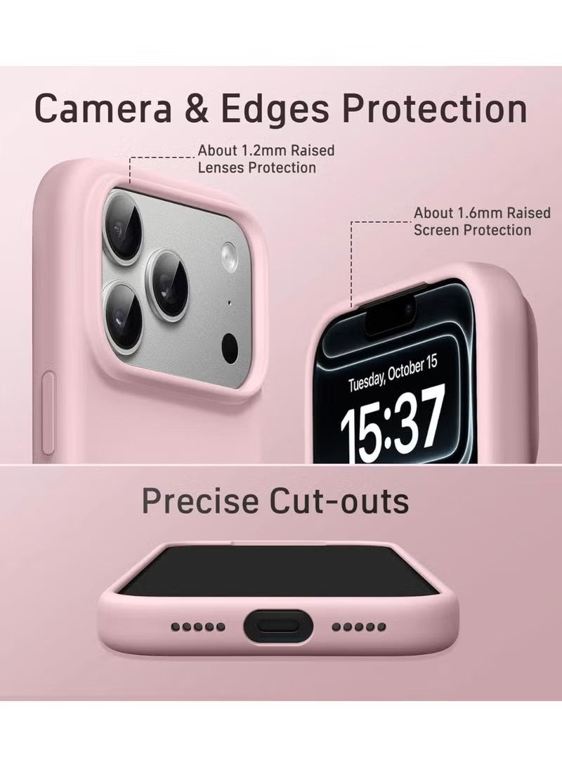 general Premium Liquid Silicone Protective Case for iPhone 17 Pro – Baby Pink - Image 4