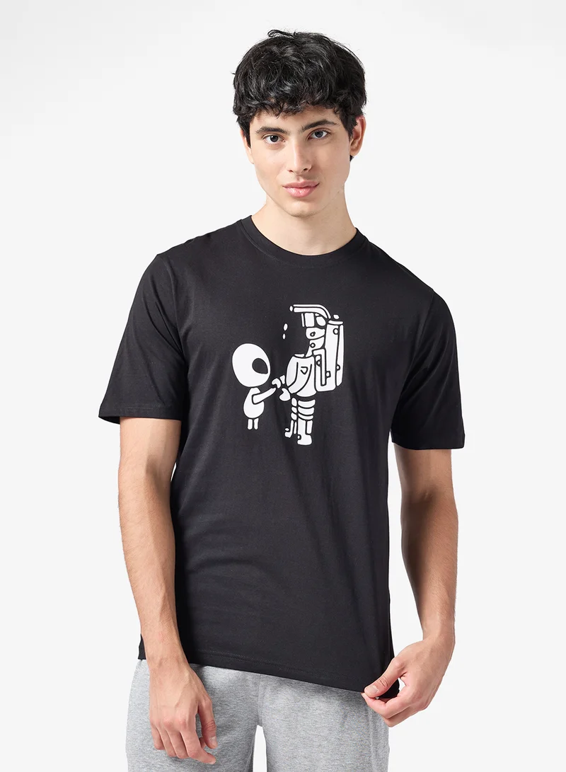 Seventy Five  Printed Short Sleeve T-Shirt And Shorts Set for Men | Best Price UAE