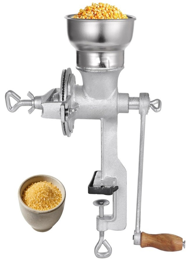 DIMEGON Corn Grinding Machine,Hand Mill GrainGrinder Cast Iron Manual Crank Grain Grinder,Wheat Grinder with Adjustable Coarseness & Wooden Handle for Corn, Coffee, Beans, Nuts, Domestic Use - Image 1