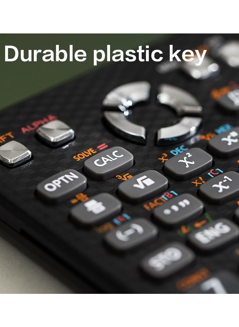 Deli D991EX Scientific Calculator With Two Line Display And Acrylic Cover  - Image 2