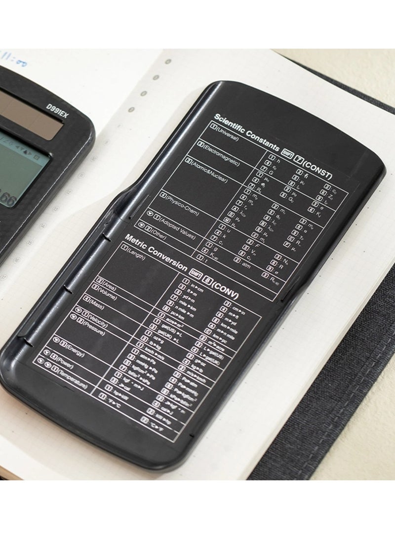 Deli D991EX Scientific Calculator With Two Line Display And Acrylic Cover  - Image 5