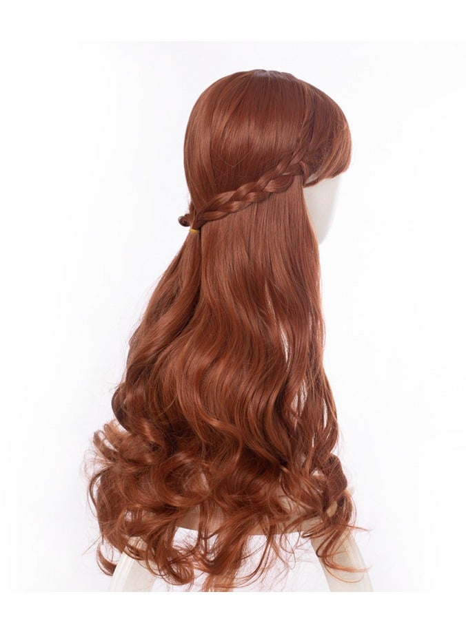 عام باروكة الأميرة آنا للتنكّر: شعر ناعم ولامع لا يُهيّج الجلد، تُعيد بإتقان أسلوب الشخصية لتلبّي احتياجات التمثيل بالأدوار. - Image 3