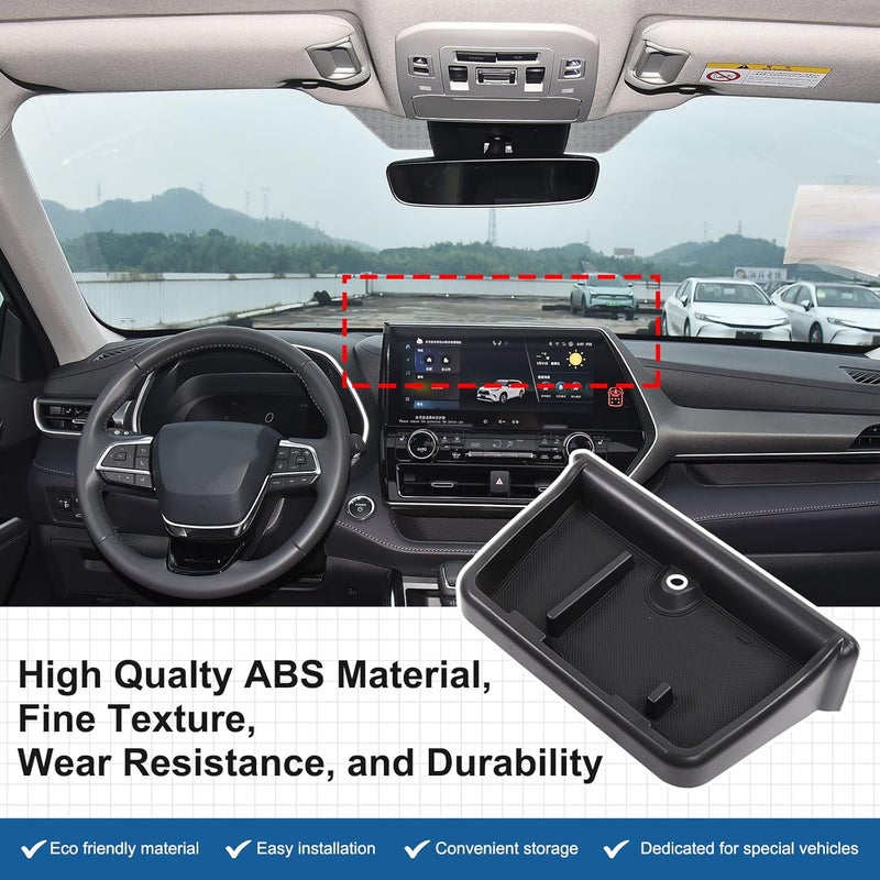 LLKUANG Behind Screen Storage Box for Toyota Highlander 2024+ - Image 3