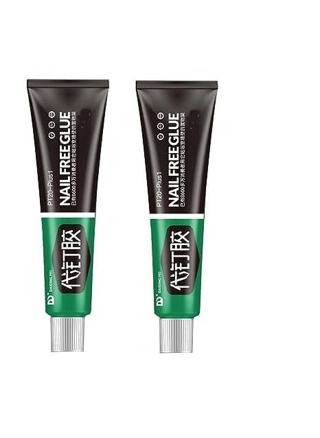 OLAFUR Olafur Nail Free Sealant Glue Multifunction Adhesive Glue AllPurpose GlueSuper Glue Adhesive Strong Glue for Wood Ceramic Metal GlassHeavyDuty Adhesive 12 Gram x Pack of 2 Nail free Glue  - Image 1