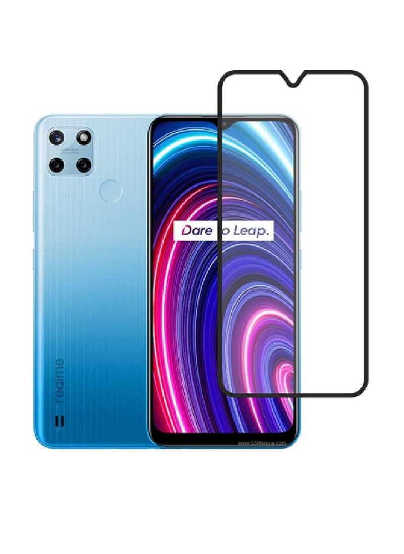 Super Tempered Glass Screen Protector 5D Designed For Realme C25Y Full Glue Edge to Edge Full Screen Coverage And Bubble Free - Image 1