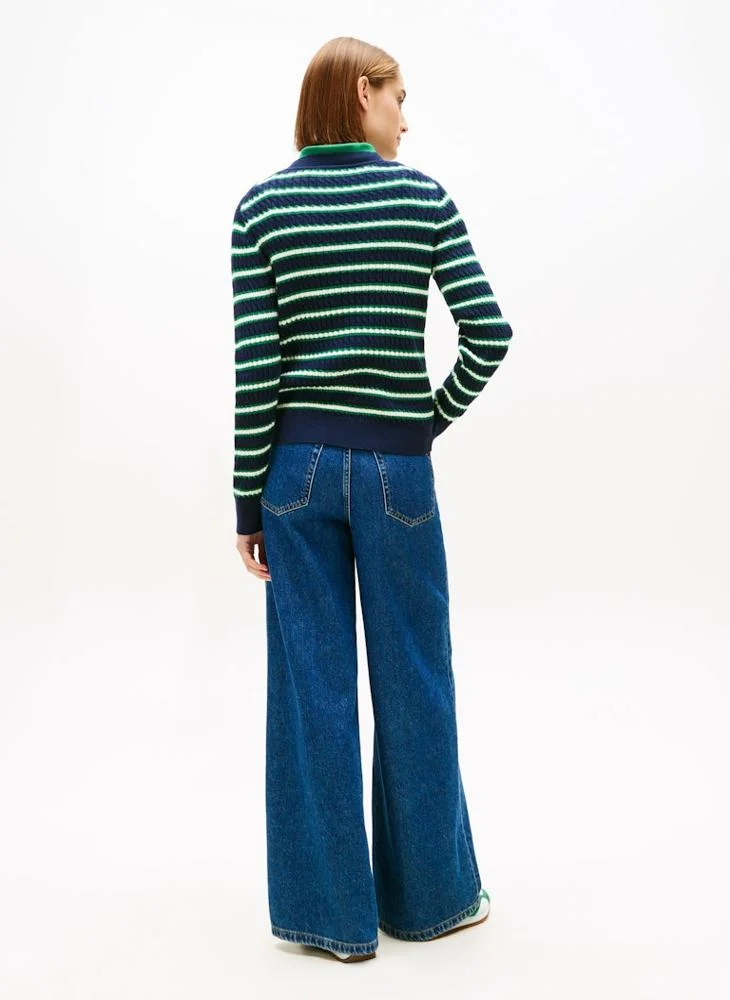 TOMMY HILFIGER Striped Pullover Sweater